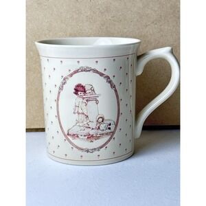 Enesco Lucie Attwell 1988 Ceramic Mug Time to Say We Love You Small Flowers